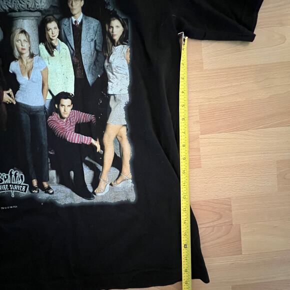Rare Vintage 1998 Buffy the Vampire Slayer Promo T-Shirt BTVS Cast Blue Grape - Picture 7 of 8